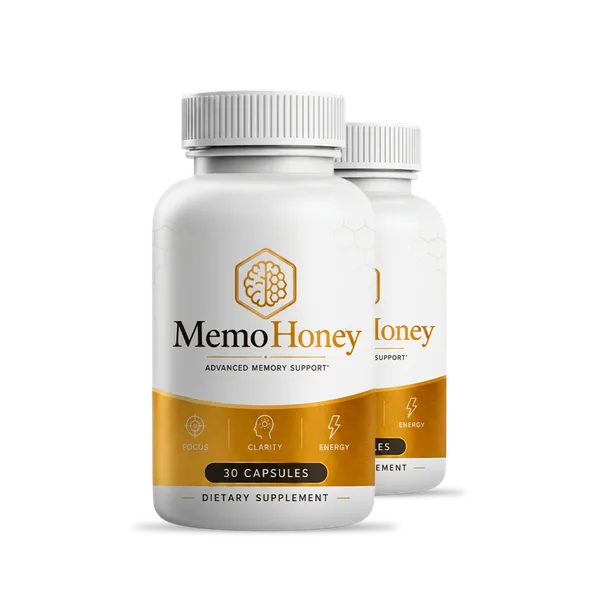 MemoHoney 2-bottle basic offer — two bottles of memory support capsules