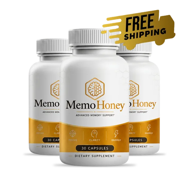 MemoHoney 3-bottle most popular bundle — three bottles of memory support capsules